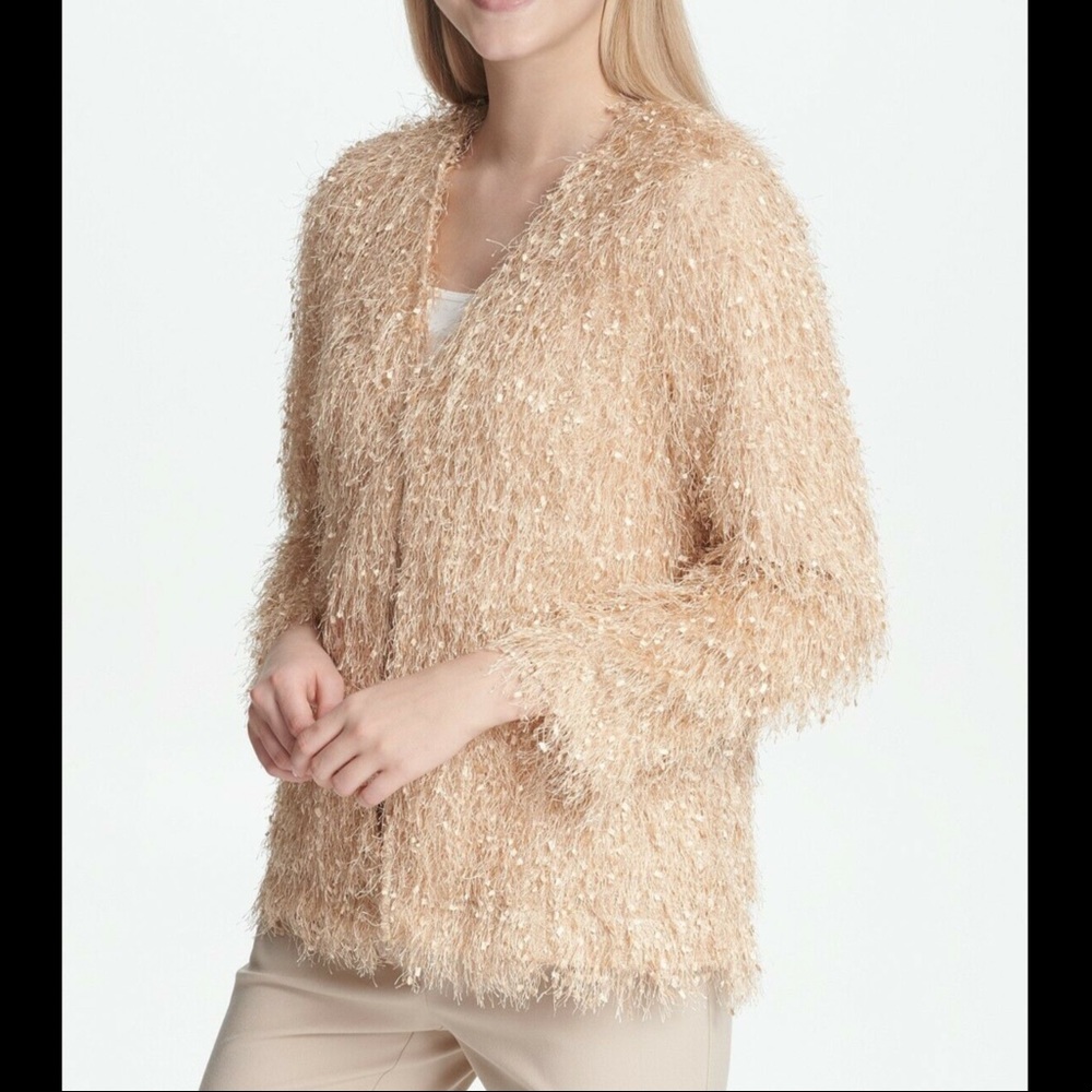 NWT Calvin Klein Frayed Edges Cardigan